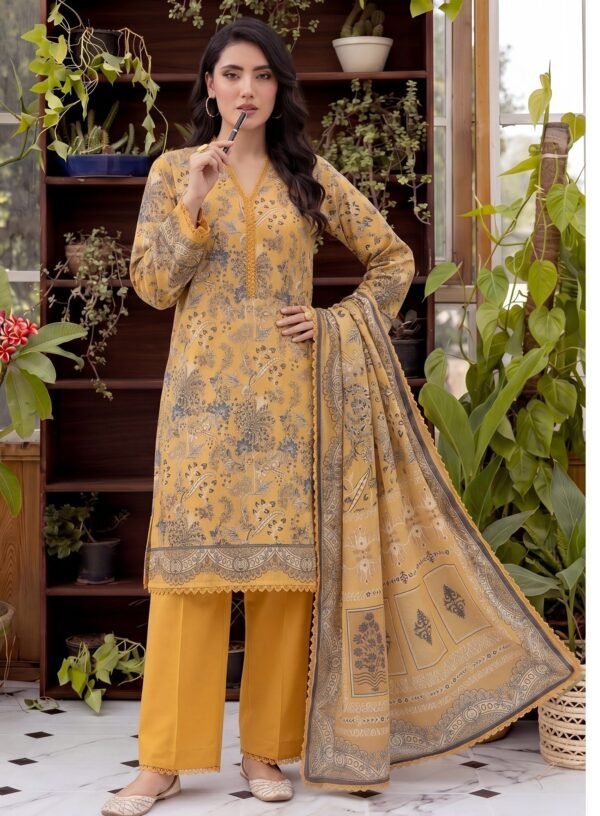 Bin Saad Lawn Suit Collection Vol 3 – Summer Collection 3PC Dress (Design 14)