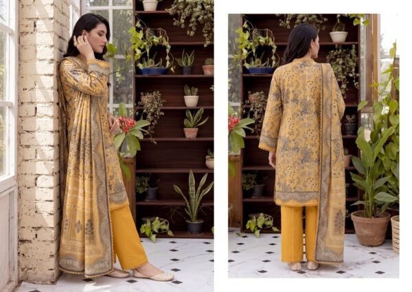 Bin Saad Lawn Suit Collection Vol 3 – Summer Collection 3PC Dress (Design 14)