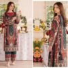 Premium Printed Unstitched 2PC Lawn Suit – Design 6
