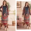 Premium Printed Unstitched 2PC Lawn Suit – Design 10