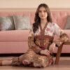 Premium Printed Unstitched 2PC Lawn Suit – Design 1