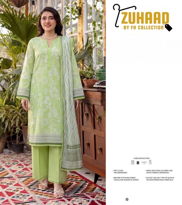 Bin Saad Summer Lawn Collection – Ladies 3PC Unstitched Suit (Design 11)