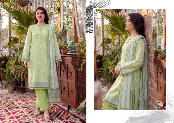 Bin Saad Summer Lawn Collection – Ladies 3PC Unstitched Suit (Design 11)