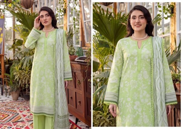Bin Saad Summer Lawn Collection – Ladies 3PC Unstitched Suit (Design 11)