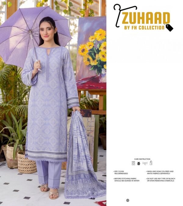 Bin Saad Lawn Suit Collection Vol 3 – Premium Unstitched Suit (Design 13)