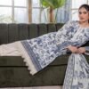 Bin Saad Vol 3 Lawn Dress – Premium 3PC Suit with Voil Dupatta (Design 6)