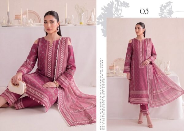 Bin-Saad-Vol-4-Design5b-scaled-1.jpg Bin Saad By Zuhaad Vol 4 Unstitched 3 Piece Lawn Suit 2026 – Design 5