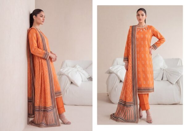 Bin-Saad-Vol-4-Design8a-scaled-1.jpg Bin Saad By Zuhaad Vol 4 Unstitched 3 Piece Lawn Suit 2026 – Design 8