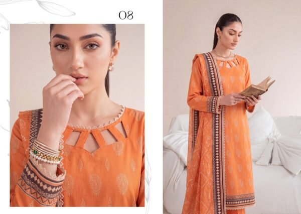 Bin-Saad-Vol-4-Design8b-scaled-1.jpg Bin Saad By Zuhaad Vol 4 Unstitched 3 Piece Lawn Suit 2026 – Design 8