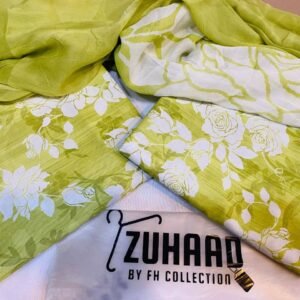 Premium Airjet Lawn 3PC Suit with Chiffon Dupatta | Summer Lawn Collection Pakistan Design 3
